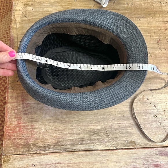 Banana Republic, Fedora Women's Straw Look 100% Paper Hat S-M, Adorable! - Picture 7 of 9